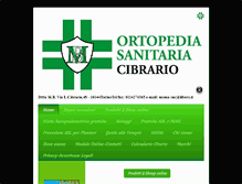 Tablet Screenshot of ortopedia-sanitaria-cibrario.com